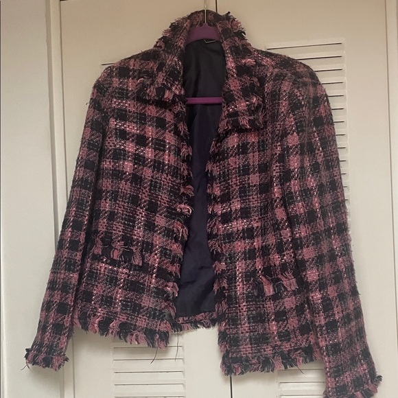Source Unknown Jackets & Blazers - Source Unknown Pink and Black Checkered Blazer